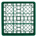 Vollrath TR10FF Rack-Master Glass Rack w/ (9) Compartments - (2) Extenders, Green thumbnail 2