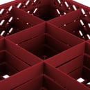 Vollrath TR10FFF Rack-Master Glass Rack w/ (9) Compartments - (3) Extenders, Red thumbnail 4