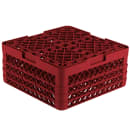 Vollrath TR10FFF Rack-Master Glass Rack w/ (9) Compartments - (3) Extenders, Red thumbnail 5