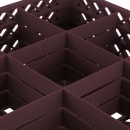 Vollrath TR10FFF Rack-Master Glass Rack w/ (9) Compartments - (3) Extenders, Burgundy thumbnail 4
