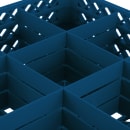 Vollrath TR-10FFF-44 Rack-Master Glass Rack w/ (9) Compartments - (3) Extenders, Royal Blue thumbnail 4