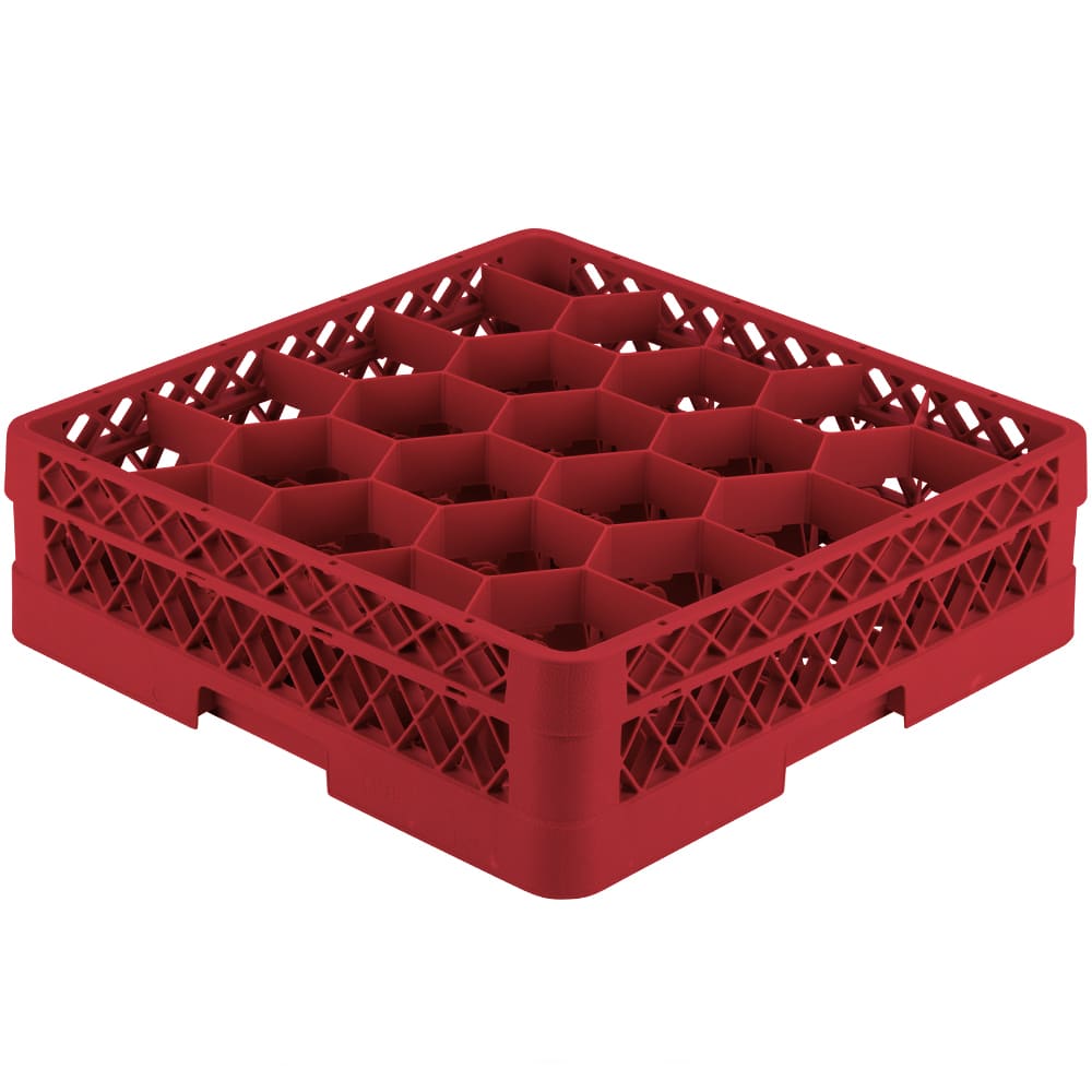 Vollrath TR11G Rack Max Glass Rack w/ (20) Compartments - (1) Extenders, Red