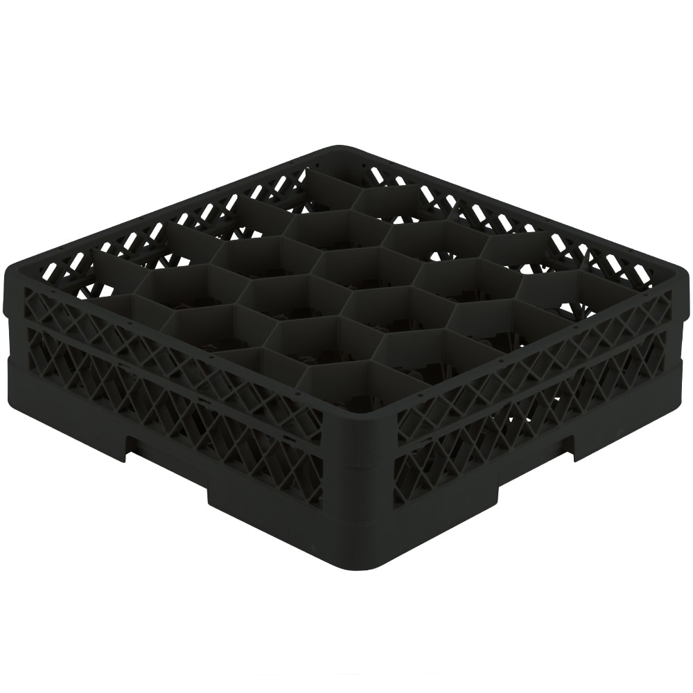 Vollrath TR11G Rack Max Glass Rack w/ (20) Compartments - (1) Extenders, Black