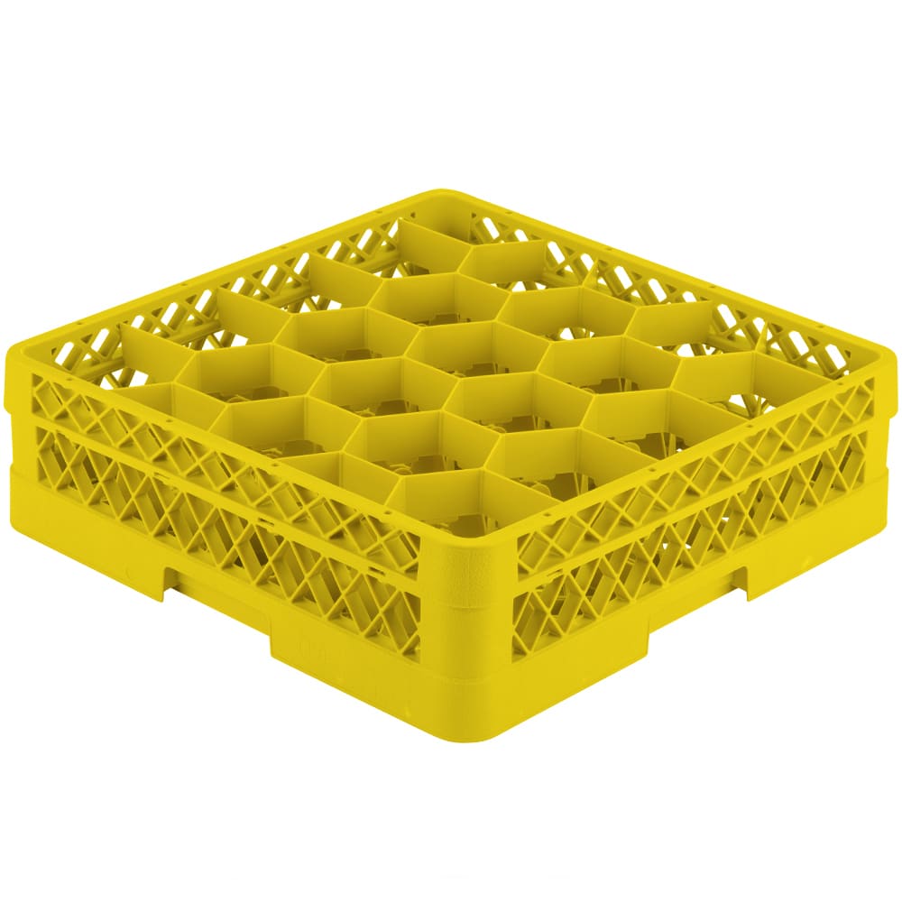 Vollrath TR11G Rack Max Glass Rack w/ (20) Compartments - (1) Extenders, Yellow