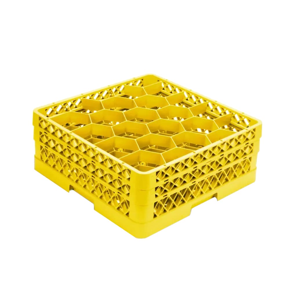 Vollrath TR11GA Rack Max Glass Rack w/ (20) Compartments - (2) Extenders, Yellow