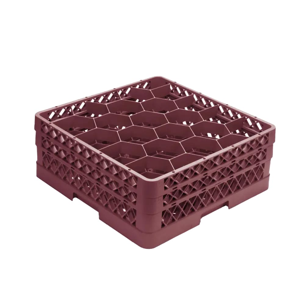 Vollrath TR11GA Rack Max Glass Rack w/ (20) Compartments - (2) Extenders, Burgundy