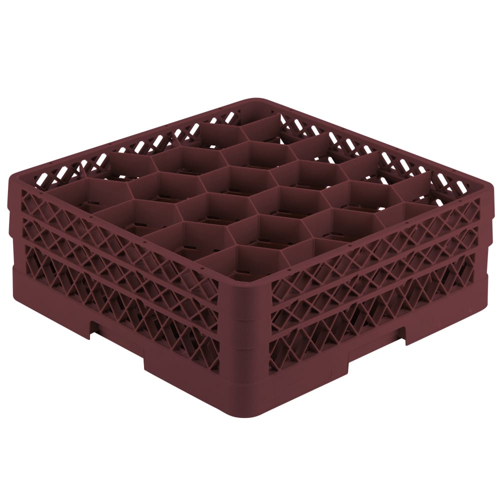 Vollrath TR11GG Rack Max Glass Rack w/ (20) Compartments - (2) Extenders, Burgundy