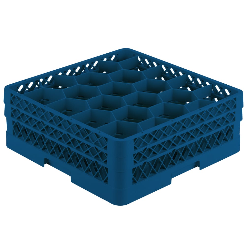 Vollrath TR11GG Rack Max Glass Rack w/ (20) Compartments - (2) Extenders, Royal Blue
