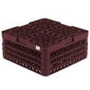 Vollrath TR11GGG Rack Max Glass Rack w/ (20) Compartments - (3) Extenders, Burgundy thumbnail 5