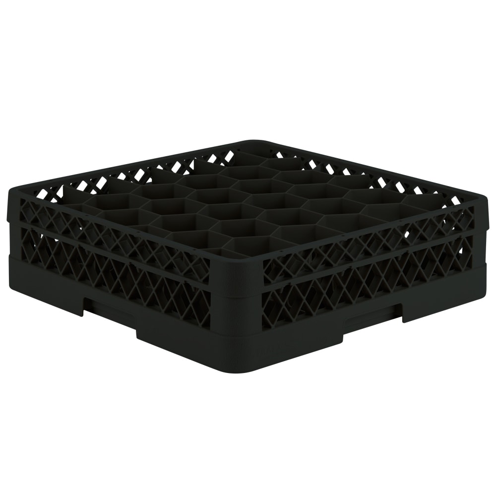 Vollrath TR12H Rack Max Glass Rack w/ (30) Compartments - (1) Extender, Black