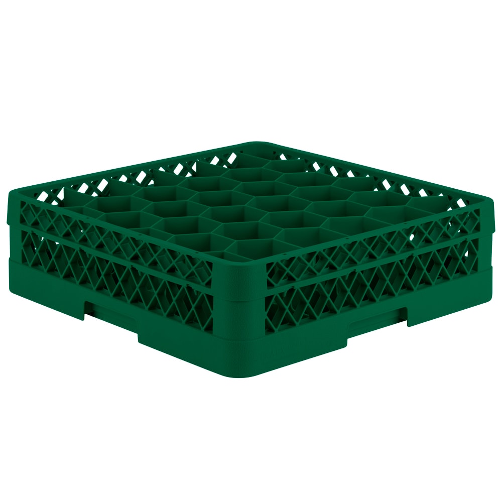 Vollrath TR12H Rack Max Glass Rack w/ (30) Compartments - (1) Extender, Green