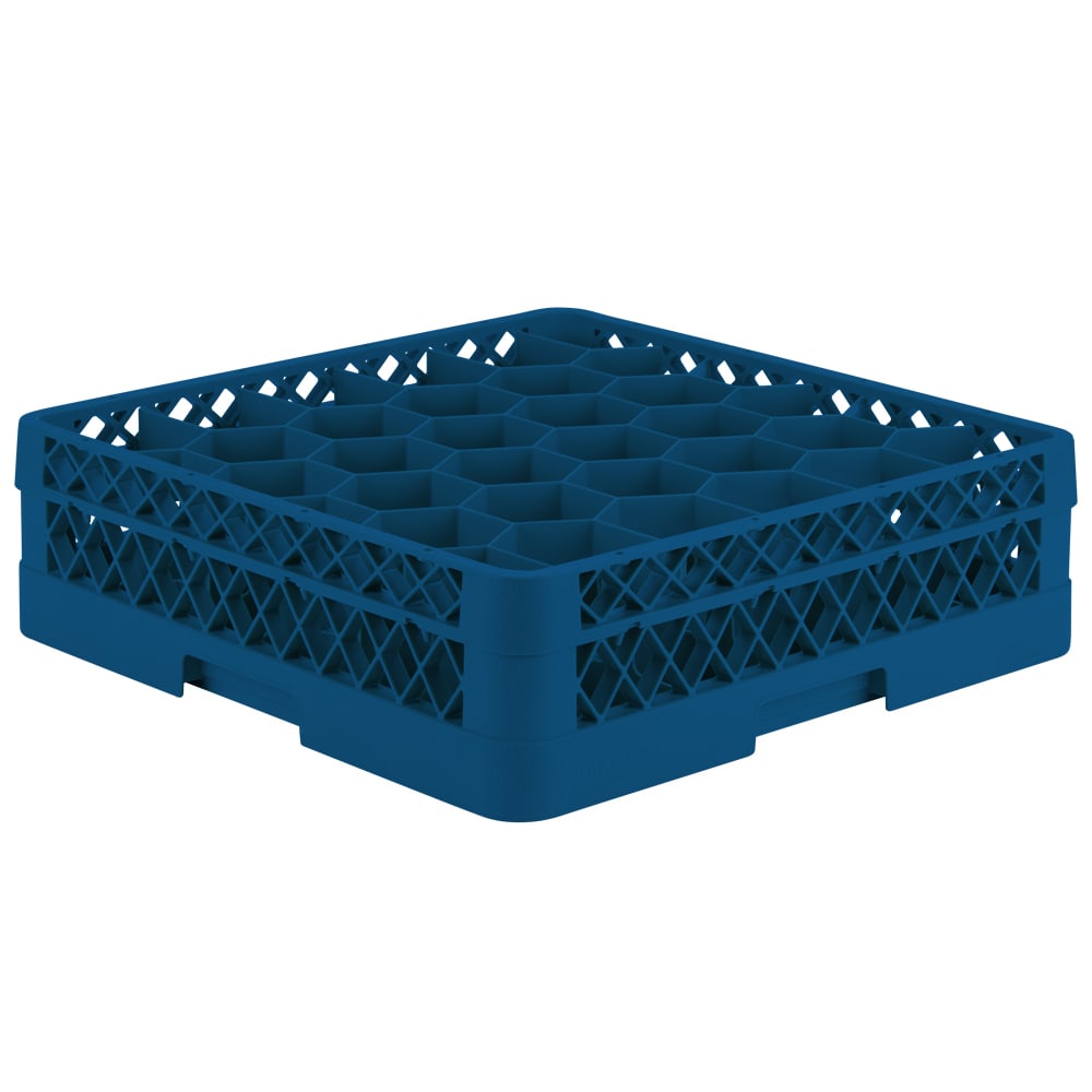 Vollrath TR12H Rack Max Glass Rack w/ (30) Compartments - (1) Extender, Royal Blue