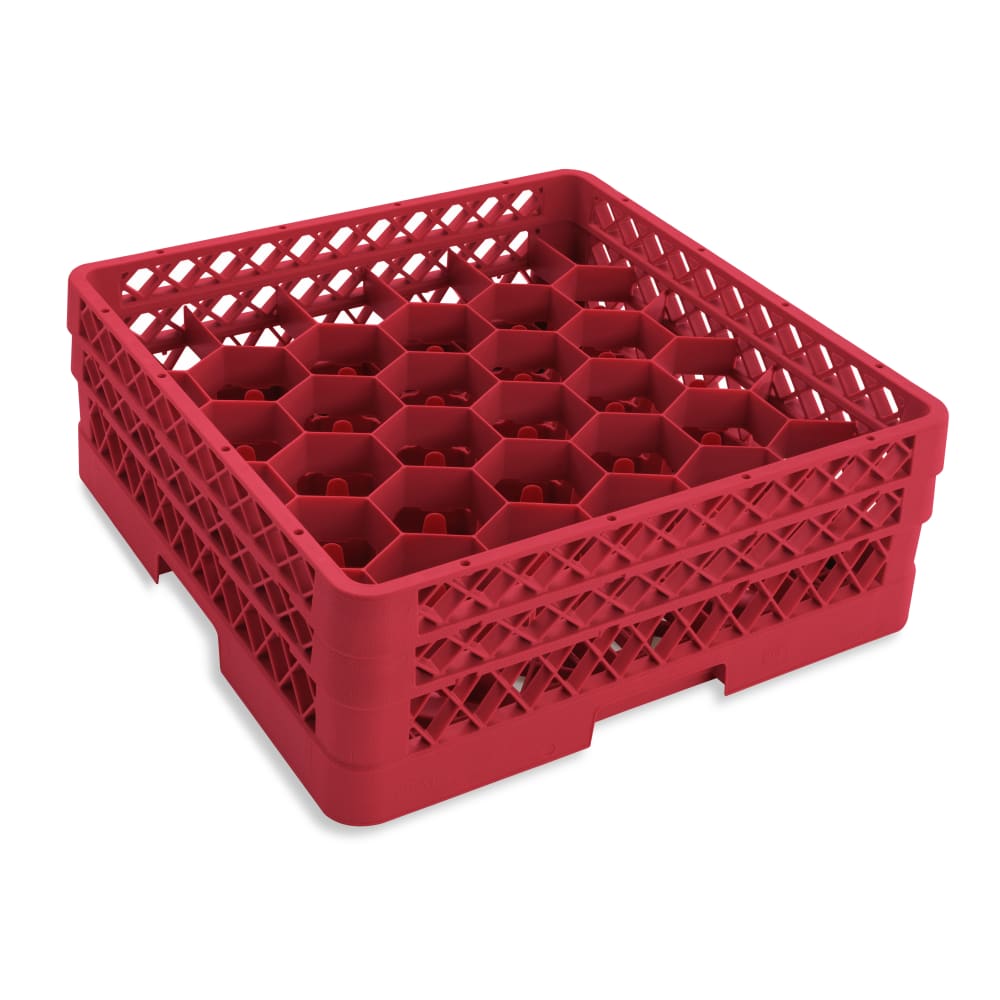Vollrath TR12HA Rack Max Glass Rack w/ (30) Compartments - (2) Extenders, Red