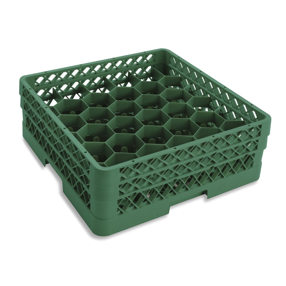 Vollrath TR12HA Rack Max Glass Rack w/ (30) Compartments - (2) Extenders, Green