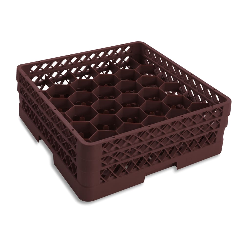 Vollrath TR12HA Rack Max Glass Rack w/ (30) Compartments - (2) Extenders, Burgundy