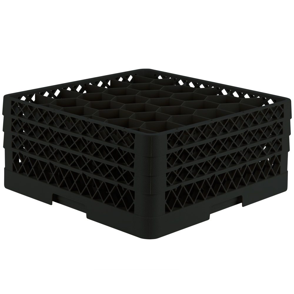 Vollrath TR12HHH Rack Max Glass Rack w/ (30) Compartments - (3) Extenders, Black