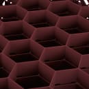 Vollrath TR12HHH Rack Max Glass Rack w/ (30) Compartments - (3) Extenders, Burgundy thumbnail 4