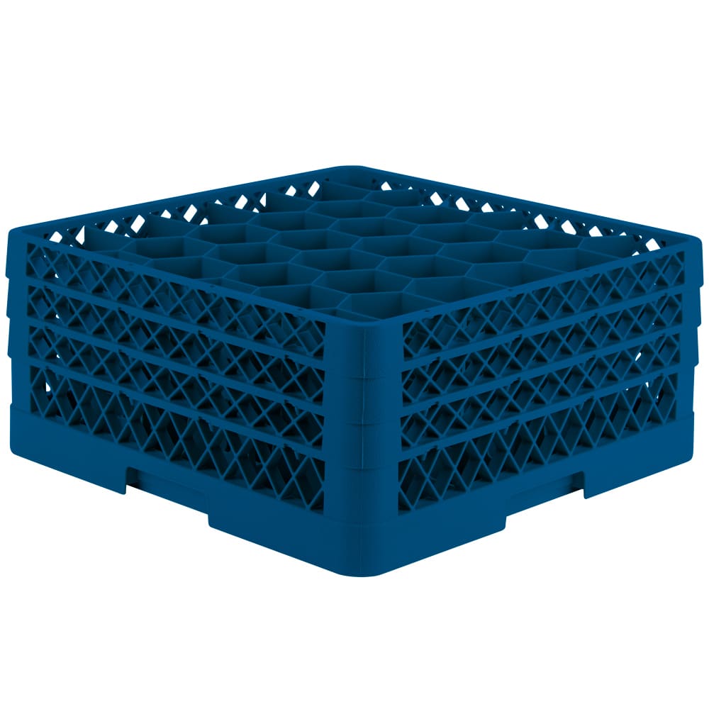 Vollrath TR12HHH Rack Max Glass Rack w/ (30) Compartments - (3) Extenders, Royal Blue