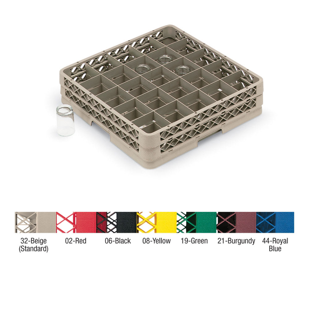 Vollrath TR13BBBB Traex® Glass Rack w/ (25) Compartments - (4) Extenders, Beige