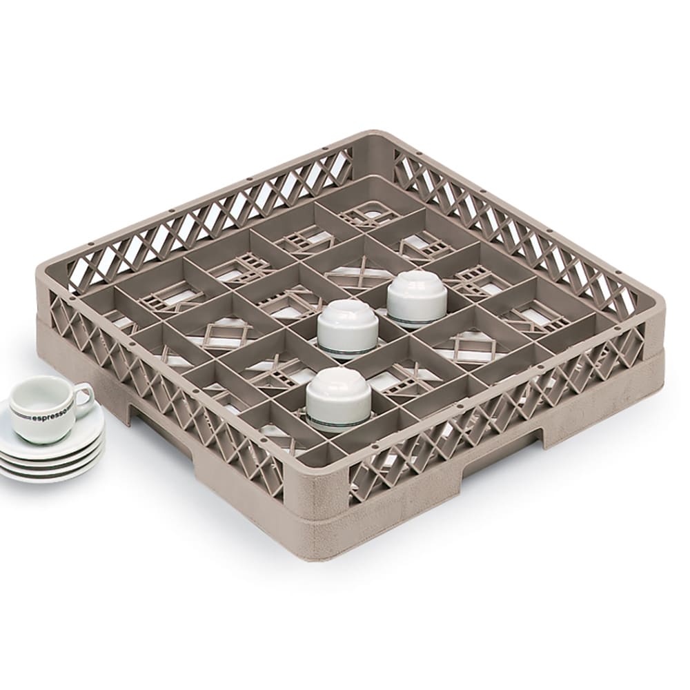 Vollrath TR16B Traex® Glass Rack w/ (25) Compartments - (1) Extender, Beige