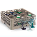 Vollrath TR18J Traex® Full Size Rack Max® Glass Rack w/ (12) Compartments - (1) Extender, Beige thumbnail 3