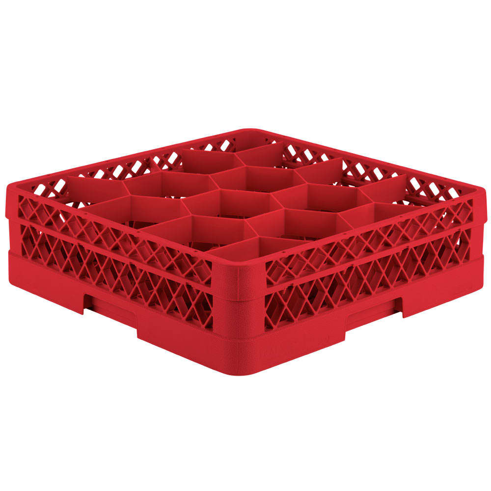 Vollrath TR18J Rack Max Glass Rack w/ (12) Compartments - (1) Extenders, Red