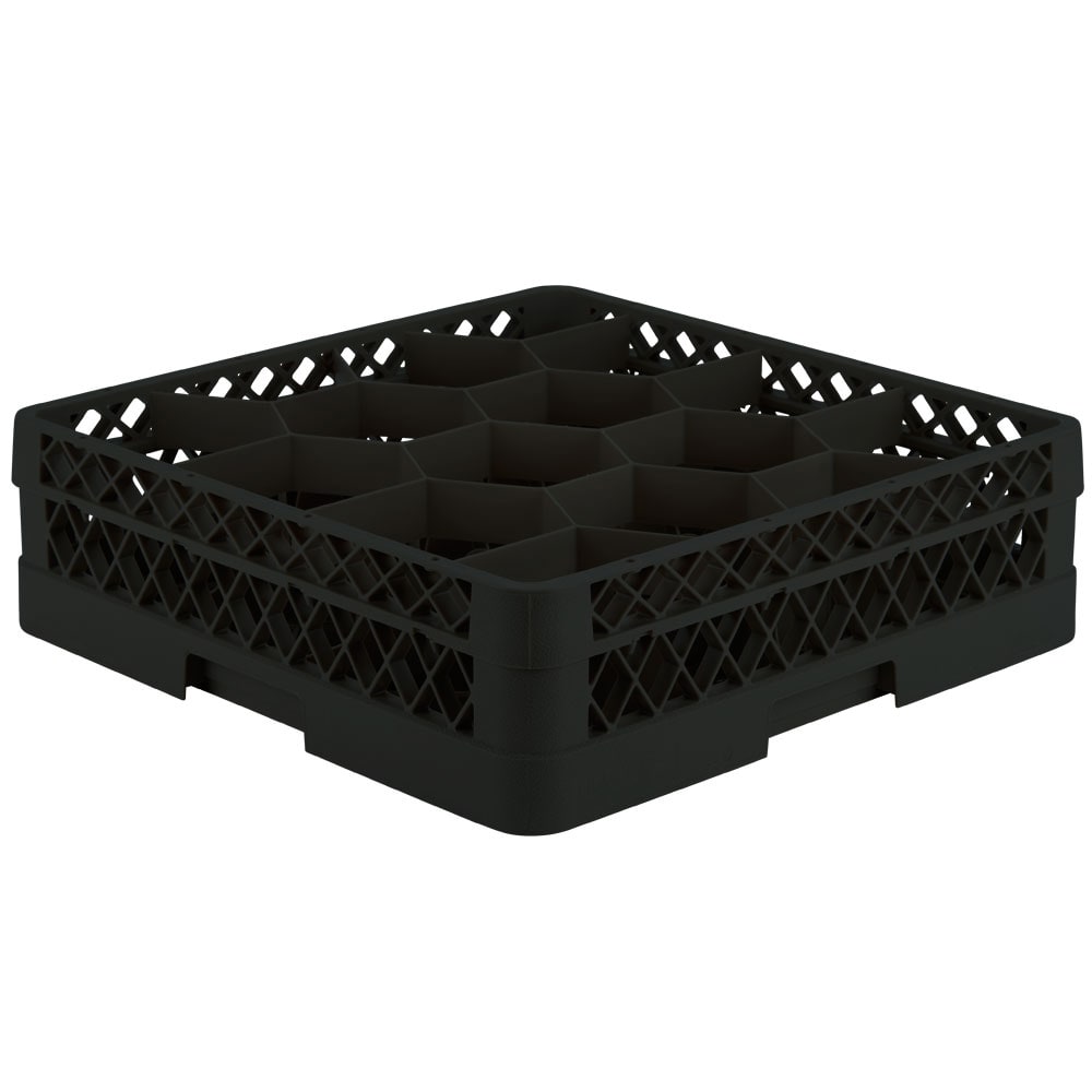 Vollrath TR18J Rack Max Glass Rack w/ (12) Compartments - (1) Extenders, Black