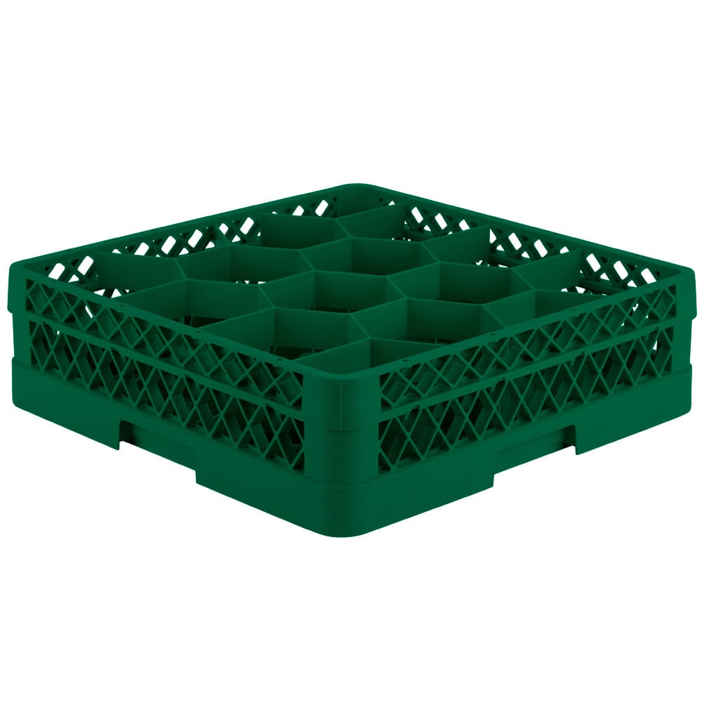 Vollrath TR18J Rack Max Glass Rack w/ (12) Compartments - (1) Extenders, Green