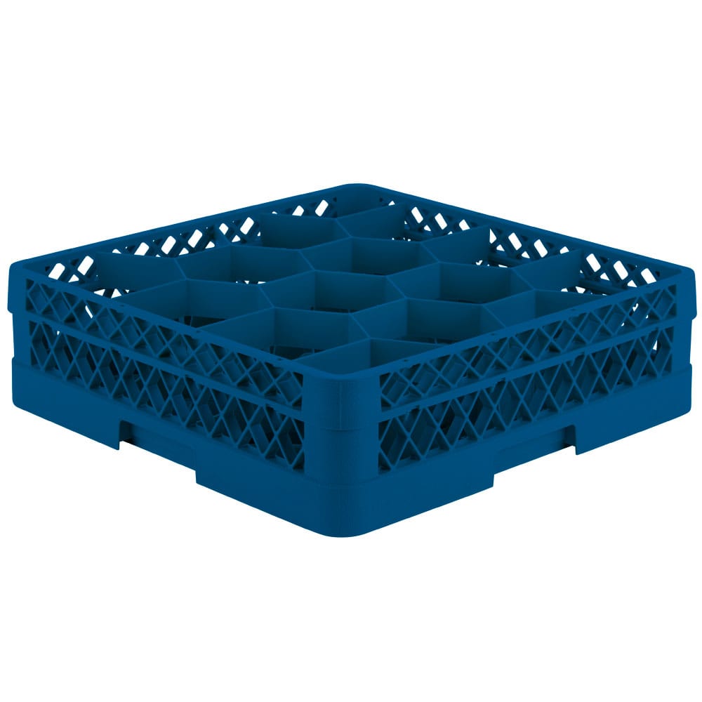 Vollrath TR18J Rack Max Glass Rack w/ (12) Compartments - (1) Extenders, Royal Blue