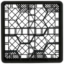 Vollrath TR18JJ Rack Max Glass Rack w/ (12) Compartments - (2) Extenders, Black thumbnail 2