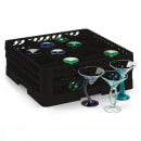 Vollrath TR18JJ Rack Max Glass Rack w/ (12) Compartments - (2) Extenders, Black thumbnail 5