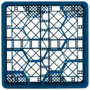 Vollrath TR18JJ Rack Max Glass Rack w/ (12) Compartments - (2) Extenders, Royal Blue thumbnail 3