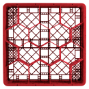 Vollrath TR18JJJ Rack Max Glass Rack w/ (12) Compartments - (3) Extenders, Red thumbnail 2