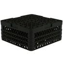 Vollrath TR18JJJ Rack Max Glass Rack w/ (12) Compartments - (3) Extenders, Black thumbnail 5