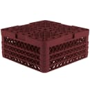 Vollrath TR18JJJ Rack Max Glass Rack w/ (12) Compartments - (3) Extenders, Burgundy thumbnail 5
