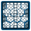 Vollrath TR18JJJ Rack Max Glass Rack w/ (12) Compartments - (3) Extenders, Royal Blue thumbnail 3