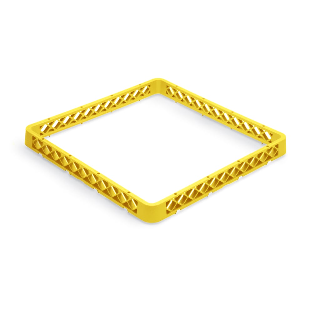 Vollrath TR1A Full-Size Dishwasher Rack - Open with 1 Extender, Yellow