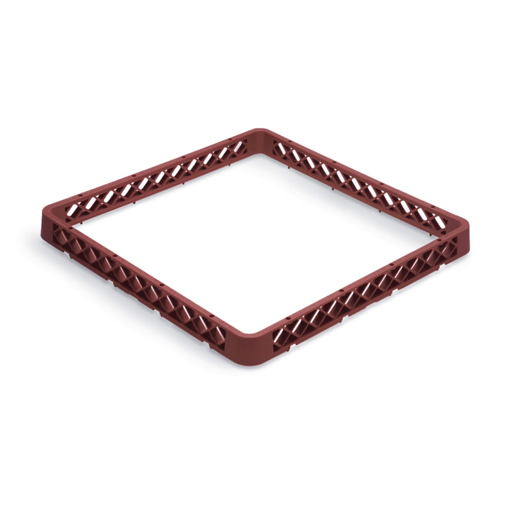 Vollrath TR1A Full-Size Dishwasher Rack - Open with 1 Extender, Burgundy