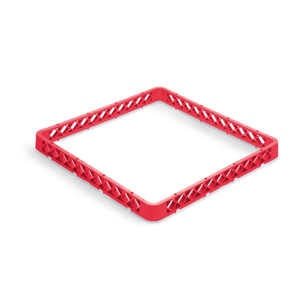 Vollrath TR1AA Full-Size Dishwasher Rack - Open with 2 Extenders, Red