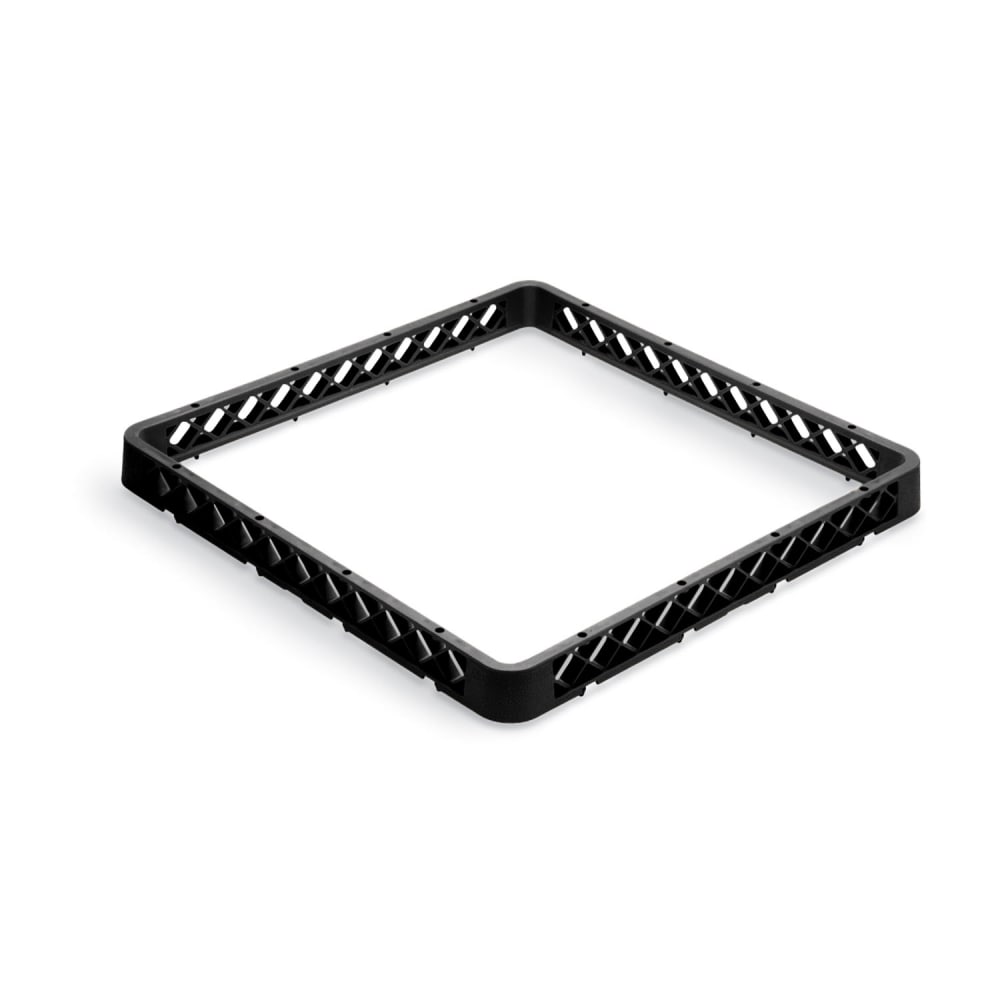 Vollrath TR1AA Full-Size Dishwasher Rack - Open with 2 Extenders, Black
