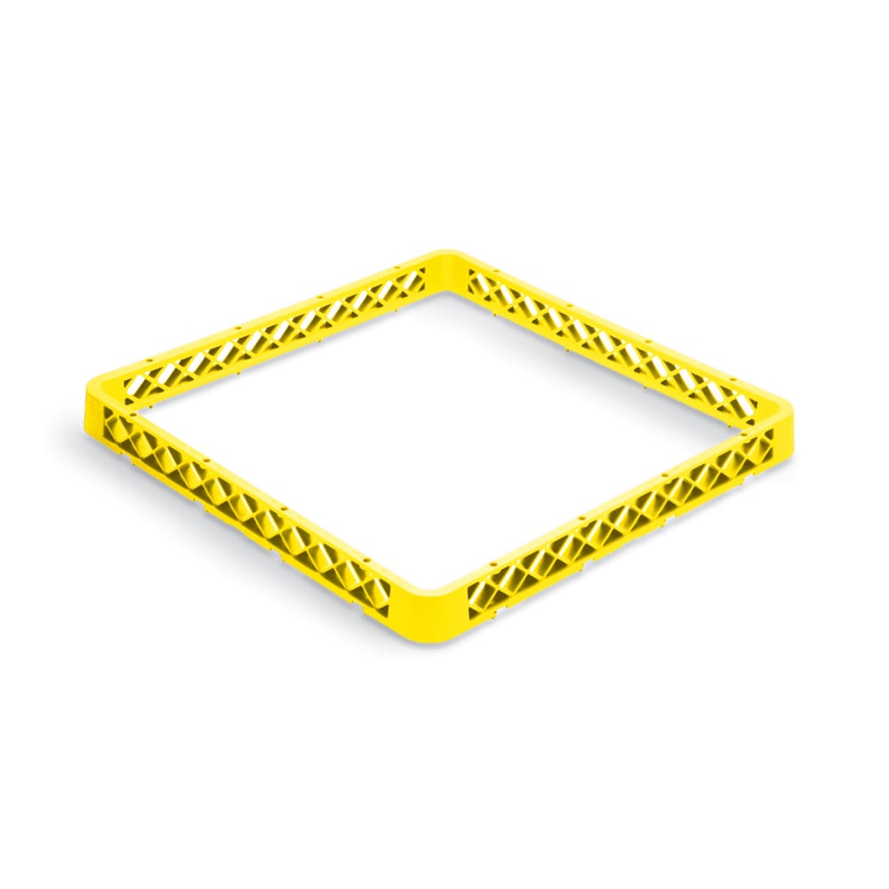 Vollrath TR1AA Full-Size Dishwasher Rack - Open with 2 Extenders, Yellow