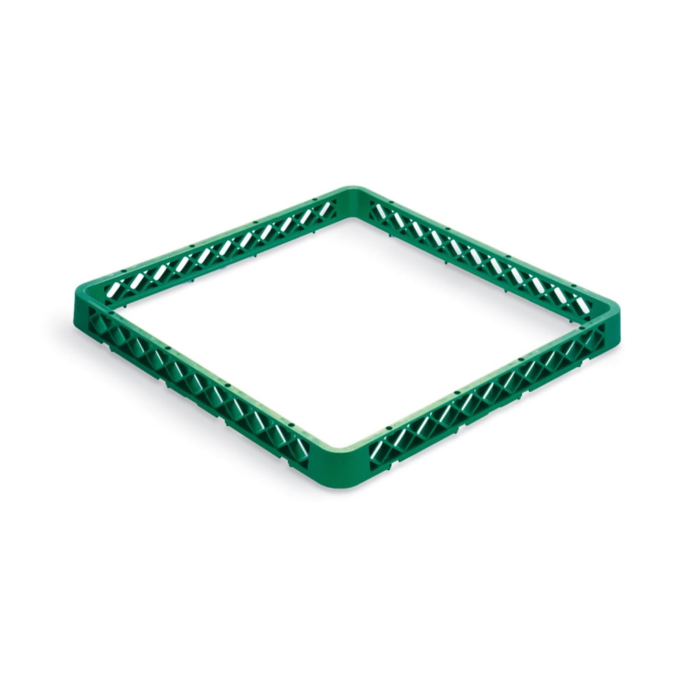 Vollrath TR1AA Full-Size Dishwasher Rack - Open with 2 Extenders, Green
