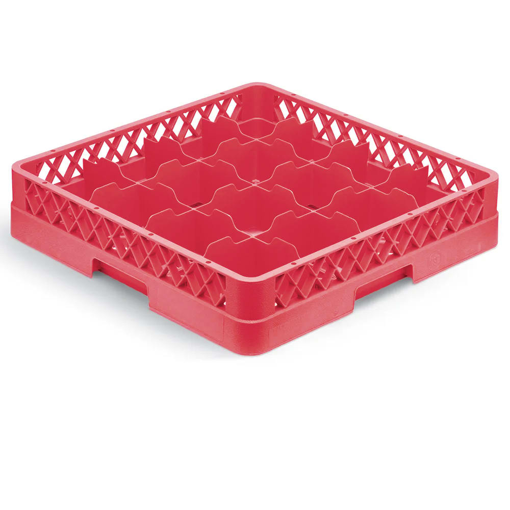 Vollrath TR4 Rack-Master Glass Rack w/ (16) Compartments - Red