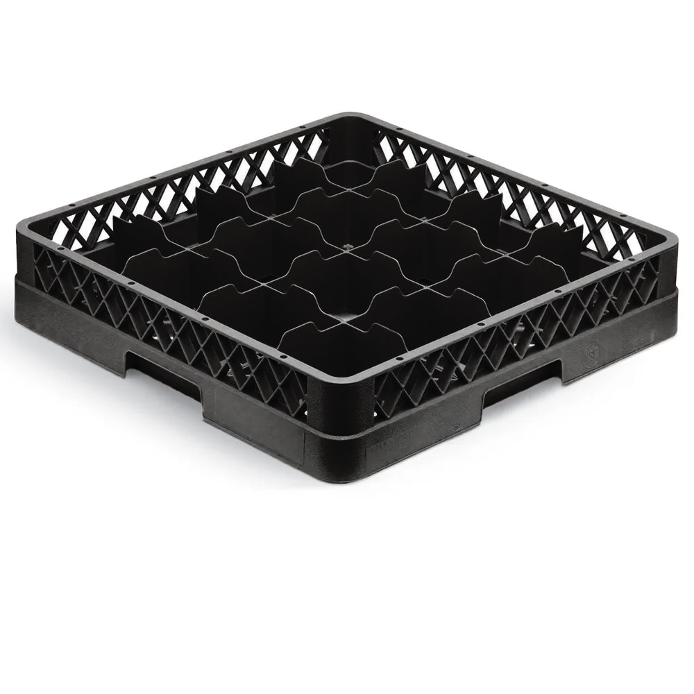 Vollrath TR4 Rack-Master Glass Rack w/ (16) Compartments - Black