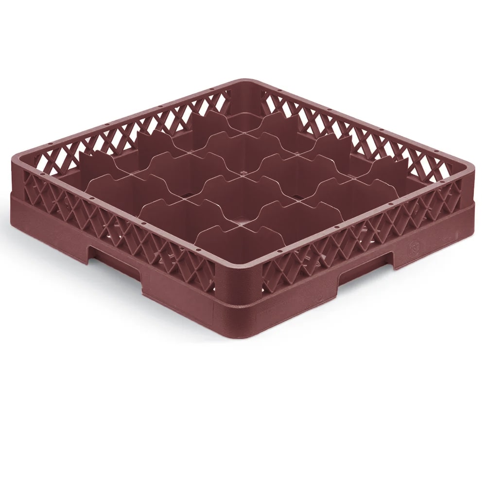Vollrath TR4 Rack-Master Glass Rack w/ (16) Compartments - Burgundy