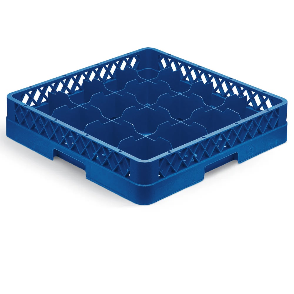 Vollrath TR4 Rack-Master Glass Rack w/ (16) Compartments - Royal Blue