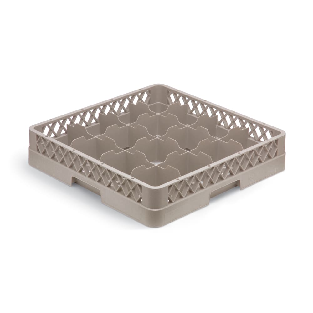 Vollrath TR4A Traex® Glass Rack w/ (16) Compartments - (1) Extender, Beige