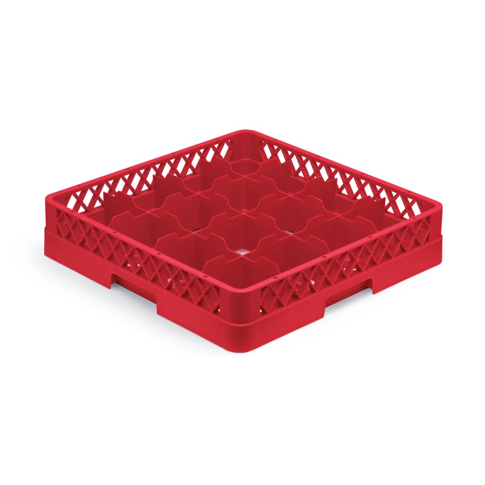 Vollrath TR4A Rack-Master Glass Rack w/ (16) Compartments - (1) Extender, Red
