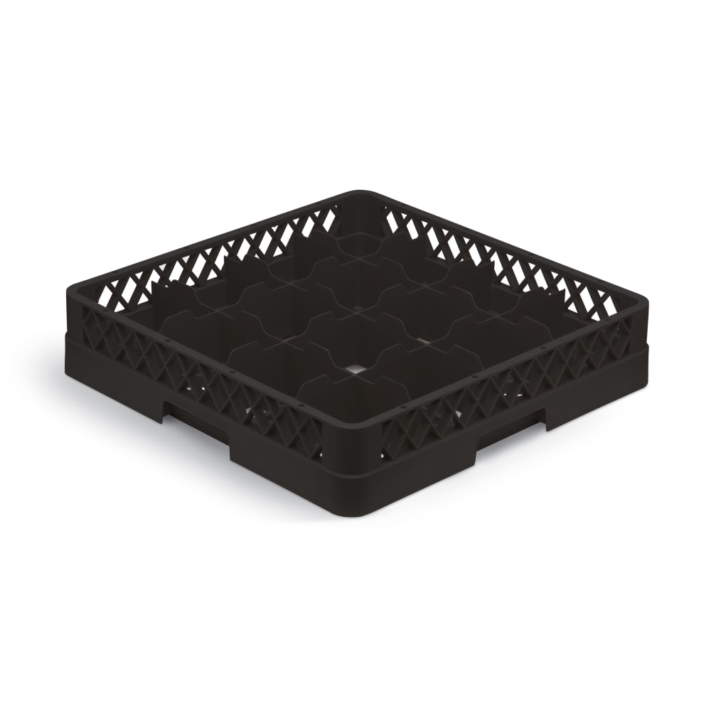 Vollrath TR4A Rack-Master Glass Rack w/ (16) Compartments - (1) Extender, Black