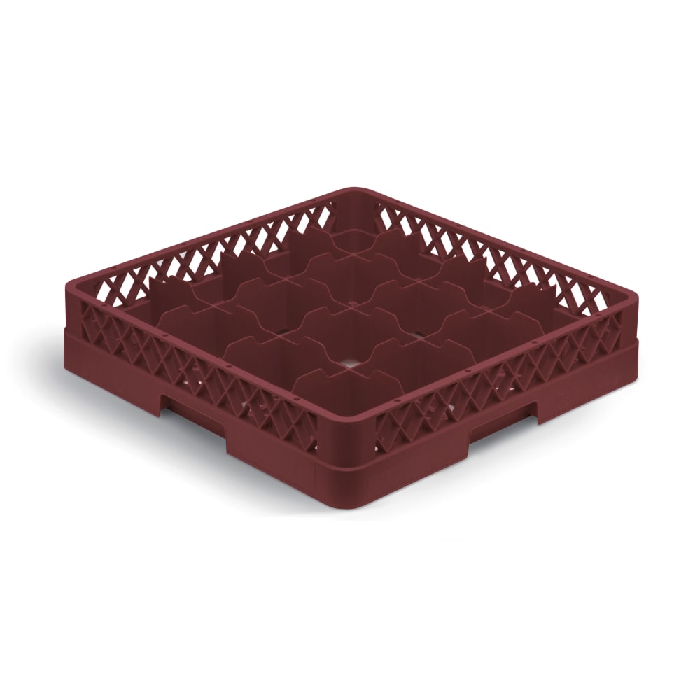 Vollrath TR4A Rack-Master Glass Rack w/ (16) Compartments - (1) Extender, Burgundy